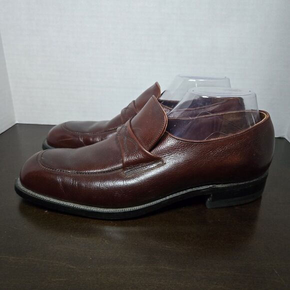 Vintage Mason Shoes Velvet Eez Mens Dress Loafer Leather Size 9C Boot&Shoe Union - Picture 2 of 8